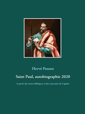 cover image of Saint Paul, autobiographie 2020
